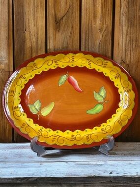 Laurie Gates Santa Fe oval serving platter 16”x11.5”
